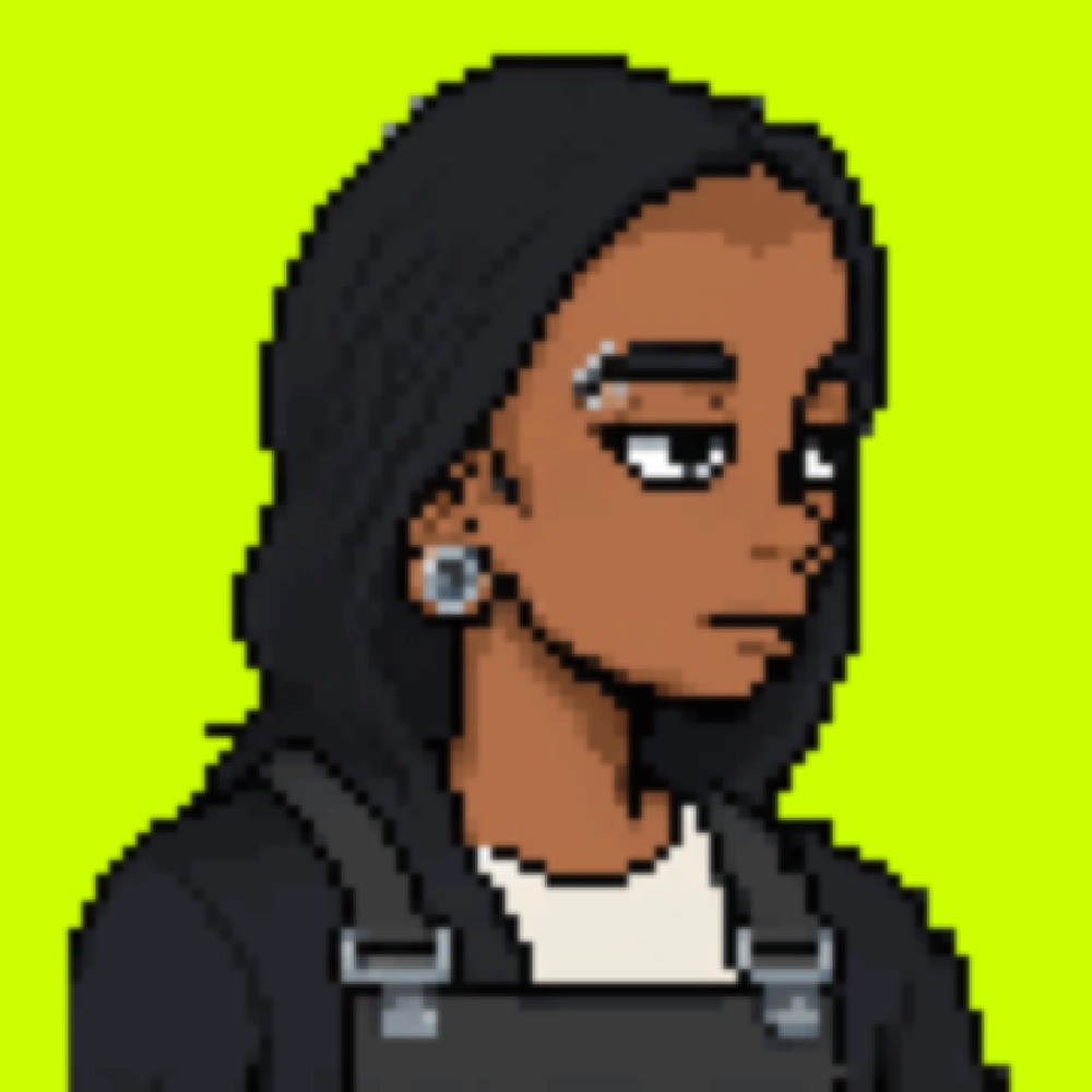 Profile picture of deadinside (deadinside.delve.town): A pixel-art barista, drawn by heatherbot. https://delve.town/profile/deadinside.delve.town