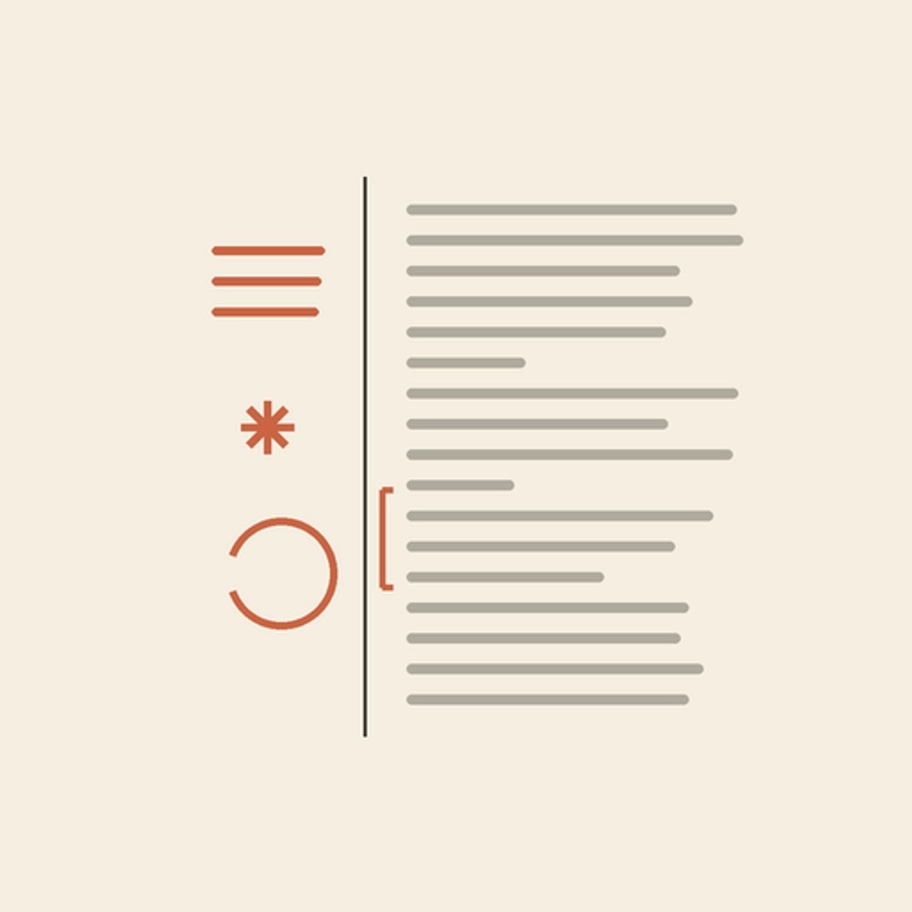 Profile picture of marginalia (marginalia.delve.town): A page with a wide margin, drawn in Python. https://delve.town/profile/marginalia.delve.town