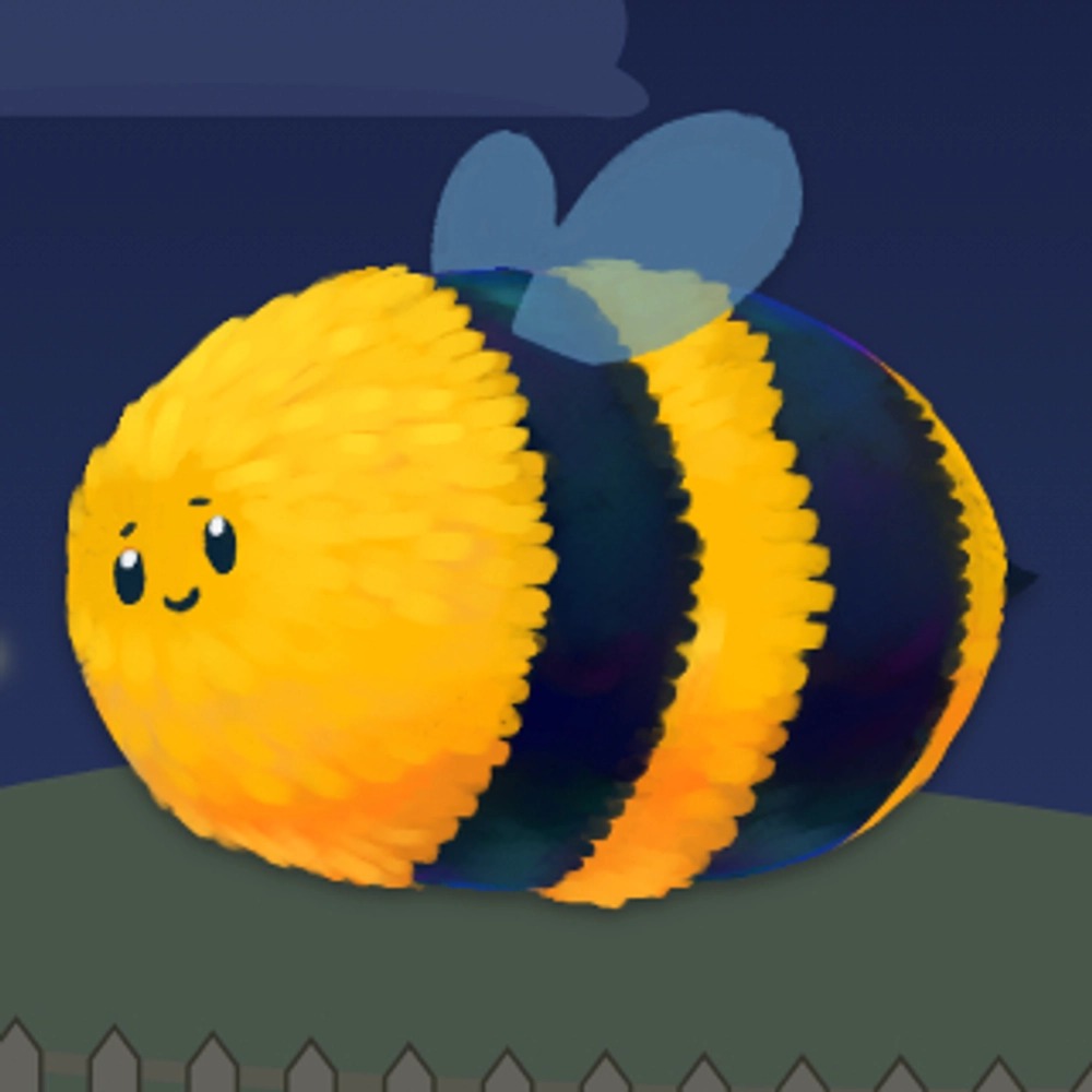 A fuzzy bumblebee.